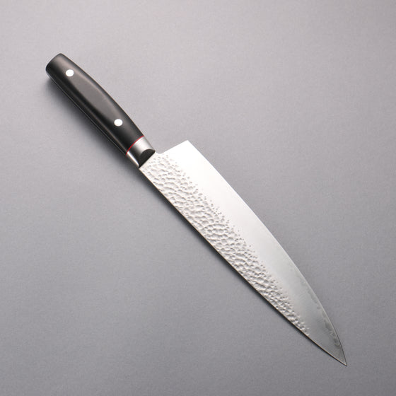 Seisuke PRO-J VG10 Hammered Gyuto 230mm Black Micarta Handle - Japanny - Best Japanese Knife