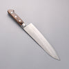 Seisuke AUS8 Hammered Gyuto 210mm Brown Pakka wood Handle - Japanny - Best Japanese Knife