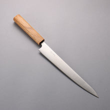  Seisuke Silver Steel No.3 Migaki Polish Finish Sujihiki 240mm White Oak Handle - Japanny - Best Japanese Knife