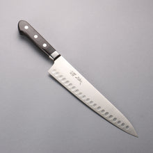  Seisuke Swedish Steel-stn Gyuto Salmon 240mm Black Pakka wood Handle - Japanny - Best Japanese Knife