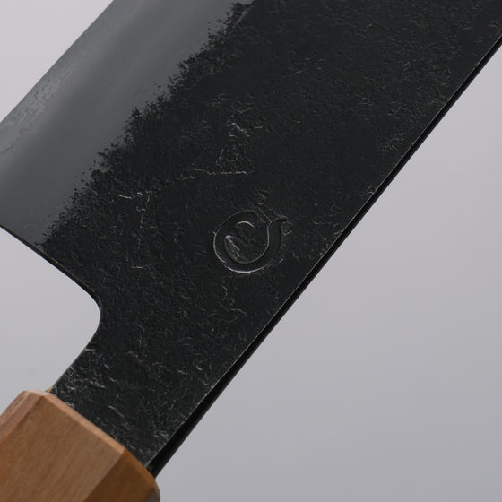 Tomoe Hozan White Steel No.2 Black Finished Gyuto  240mm Olive Tree and Black Resin Handle - Japanny - Best Japanese Knife