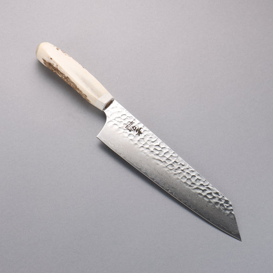 Sakai Takayuki VG10 33 Layer Damascus Kengata Gyuto 190mm Cow Bone Handle with Sheath - Japanny - Best Japanese Knife