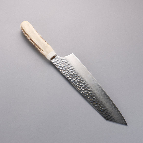 Sakai Takayuki VG10 33 Layer Damascus Kengata Gyuto 190mm Cow Bone Handle with Sheath - Japanny - Best Japanese Knife