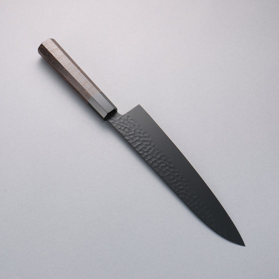 Sakai Takayuki Kurokage VG10 Hammered Teflon Coating Gyuto 240mm Wenge Handle - Japanny - Best Japanese Knife