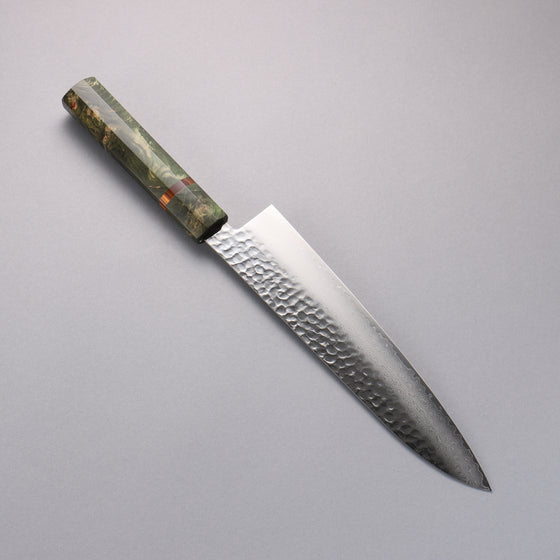 Sakai Takayuki VG10 33 Layer Damascus Gyuto 210mm Stabilized wood Handle - Japanny - Best Japanese Knife