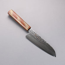  Sakai Takayuki VG10 33 Layer Damascus Santoku 170mm Live oak Lacquered (Seiren) Handle - Japanny - Best Japanese Knife