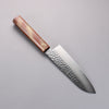 Sakai Takayuki VG10 33 Layer Damascus Santoku 170mm Live oak Lacquered (Seiren) Handle - Japanny - Best Japanese Knife