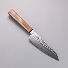  Sakai Takayuki VG10 33 Layer Damascus Kengata Santoku 160mm Live oak Lacquered (Seiren) Handle - Japanny - Best Japanese Knife