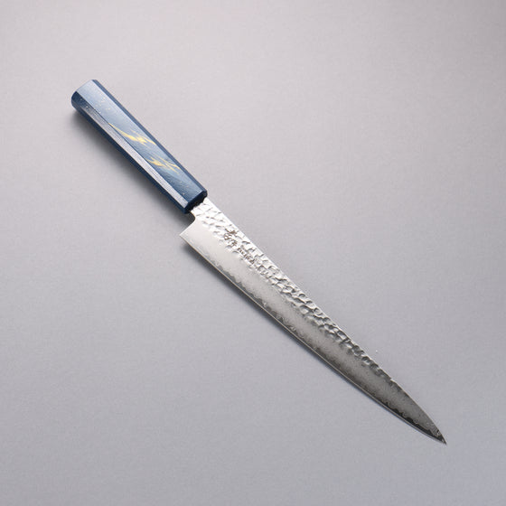 Sakai Takayuki VG10 33 Layer Damascus Sujihiki 240mm Live oak Lacquered (Saiseki) Handle - Japanny - Best Japanese Knife