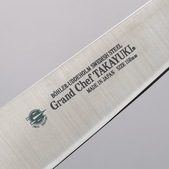 Sakai Takayuki Grand Chef Swedish Steel-stn Honesuki Boning  150mm Kansai - Japanny - Best Japanese Knife