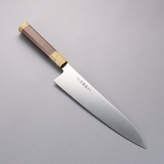 Sakai Takayuki Antares Emerald Uddeholm Swedish stain-resistant steel Gyuto 240mm Wenge (Double Green Ring) Handle - Japanny - Best Japanese Knife