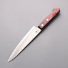 Nao Yamamoto Silver Steel No.3 Nashiji Petty-Utility  160mm Red Pakka wood Handle - Japanny - Best Japanese Knife