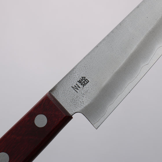 Nao Yamamoto Silver Steel No.3 Nashiji Petty-Utility  160mm Red Pakka wood Handle - Japanny - Best Japanese Knife