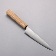  Seisuke Silver Steel No.3 Migaki Polish Finish Petty-Utility  150mm White Oak Handle - Japanny - Best Japanese Knife