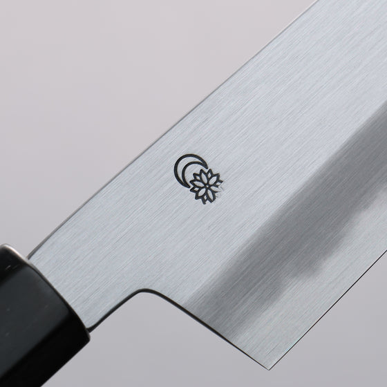 Kikuzuki White Steel No.2 Kasumitogi Kiritsuke Santoku 180mm Magnolia Handle - Japanny - Best Japanese Knife