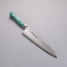  Sakai Takayuki VG10 17 Layer Damascus Gyuto 210mm Green Pakka wood Handle - Japanny - Best Japanese Knife