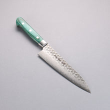  Sakai Takayuki VG10 17 Layer Damascus Gyuto 180mm Green Pakka wood Handle - Japanny - Best Japanese Knife