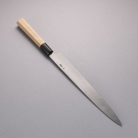 Kikuzuki White Steel No.2 Nashiji Yanagiba 240mm Magnolia Handle - Japanny - Best Japanese Knife