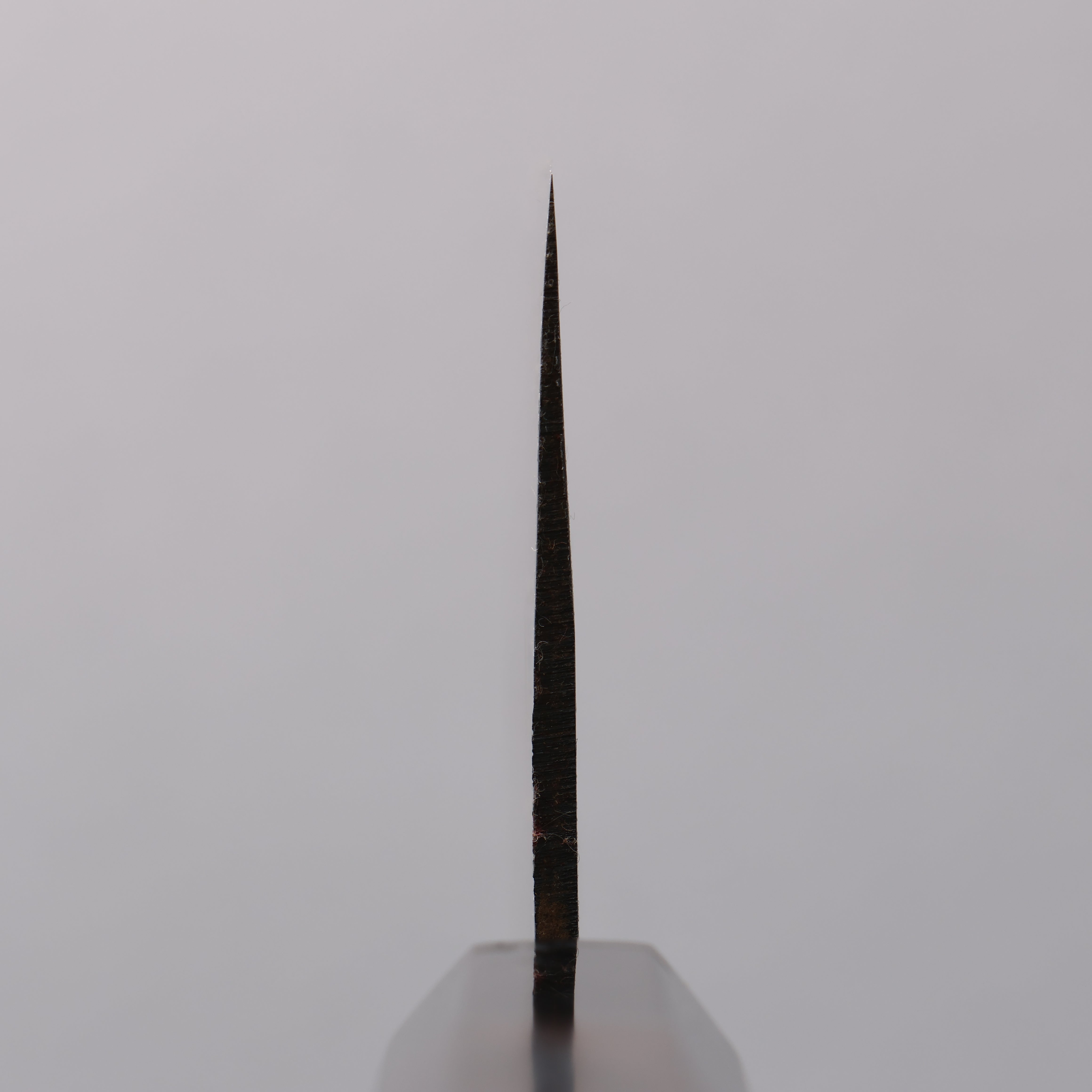 Minamoto Akitada White Steel No.2 Black Finished Nakiri  165mm Ebony Wood Handle - Japanny - Best Japanese Knife