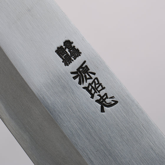 Minamoto Akitada White Steel No.2 Kasumitogi Santoku  180mm Ebony Wood Handle - Japanny - Best Japanese Knife