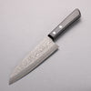 Nao Yamamoto VG10 Black Damascus Santoku  170mm Black Pakka wood Handle - Japanny - Best Japanese Knife