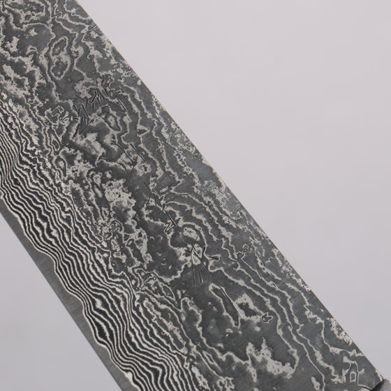 Nao Yamamoto VG10 Black Damascus Santoku  170mm Black Pakka wood Handle - Japanny - Best Japanese Knife