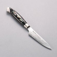  Kajin ZDP189 Damascus Migaki Finished Petty-Utility  95mm Abalone Inlay Handle - Japanny - Best Japanese Knife