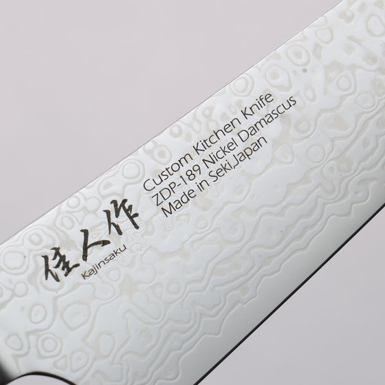 Kajin ZDP189 Damascus Migaki Finished Bunka  165mm Abalone Inlay Handle - Japanny - Best Japanese Knife