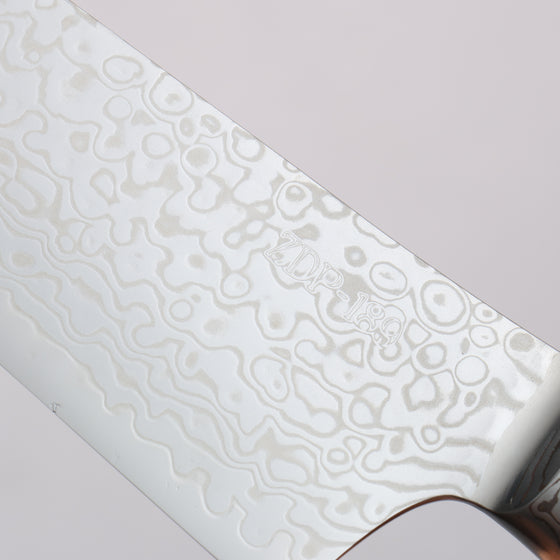 Kajin ZDP189 Damascus Migaki Finished Gyuto  210mm Abalone Inlay Handle - Japanny - Best Japanese Knife