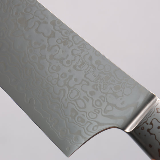 Kajin ZDP189 Damascus Migaki Finished Gyuto  210mm Corian with Turquoise Inlay Handle - Japanny - Best Japanese Knife