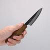 Oul Blue Super Black Nashiji Petty-Utility  80mm Oak Handle - Japanny - Best Japanese Knife