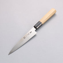  Minamoto Akitada Silver Steel No.3 Kasumitogi Petty-Utility 150mm Magnolia Handle - Japanny - Best Japanese Knife