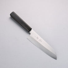  Kagekiyo Silver Steel No.3 Santoku  180mm Black Lacquered (Magnolia) Handle - Japanny - Best Japanese Knife