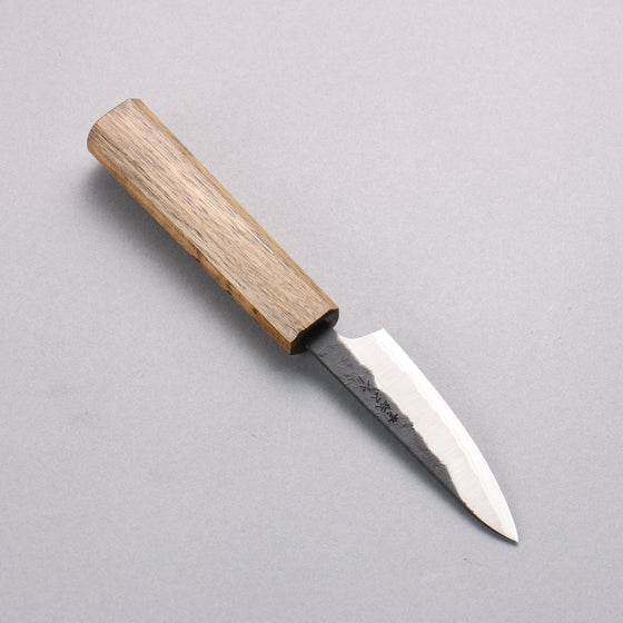 Oul Blue Super Black Nashiji Petty-Utility  80mm Oak Handle - Japanny - Best Japanese Knife