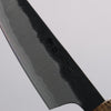 Oul Blue Super Black Nashiji Petty-Utility  80mm Oak Handle - Japanny - Best Japanese Knife