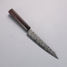  Seisuke AUS10 Mirror Crossed Petty-Utility  150mm Rosewood (Ferrule: Black Pakka Wood) Handle - Japanny - Best Japanese Knife