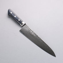  Seisuke VG10 33 Layer Hammered Damascus Gyuto  210mm Navy blue Pakka wood Handle - Japanny - Best Japanese Knife