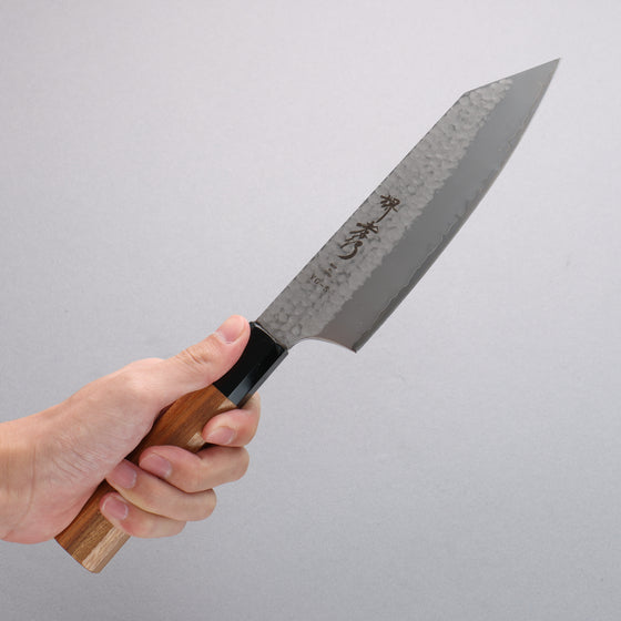 Sakai Takayuki VG5 Hammered Bunka  170mm Magnolia  (Ferrule: Black Plastic) Handle Kataoka - Japanny - Best Japanese Knife