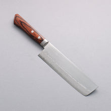  Kunihira Sairyu VG10 Damascus Migaki Finished Usuba  165mm Mahogany Pakka wood Handle - Japanny - Best Japanese Knife