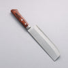 Kunihira Sairyu VG10 Damascus Migaki Finished Usuba  165mm Mahogany Pakka wood Handle - Japanny - Best Japanese Knife