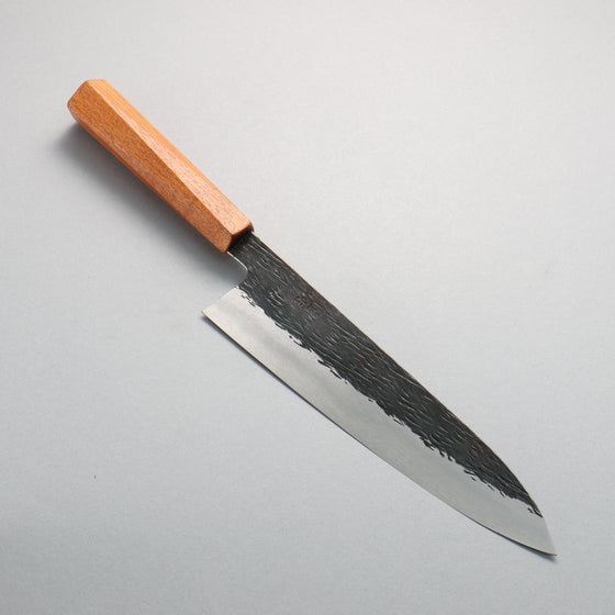 Isamitsu Abe White Steel No.1 Hammered Gyuto  240mm Japanese Elm (pentagonal) Handle - Japanny - Best Japanese Knife