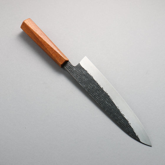 Isamitsu Abe White Steel No.1 Hammered Gyuto  240mm Japanese Elm (pentagonal) Handle - Japanny - Best Japanese Knife