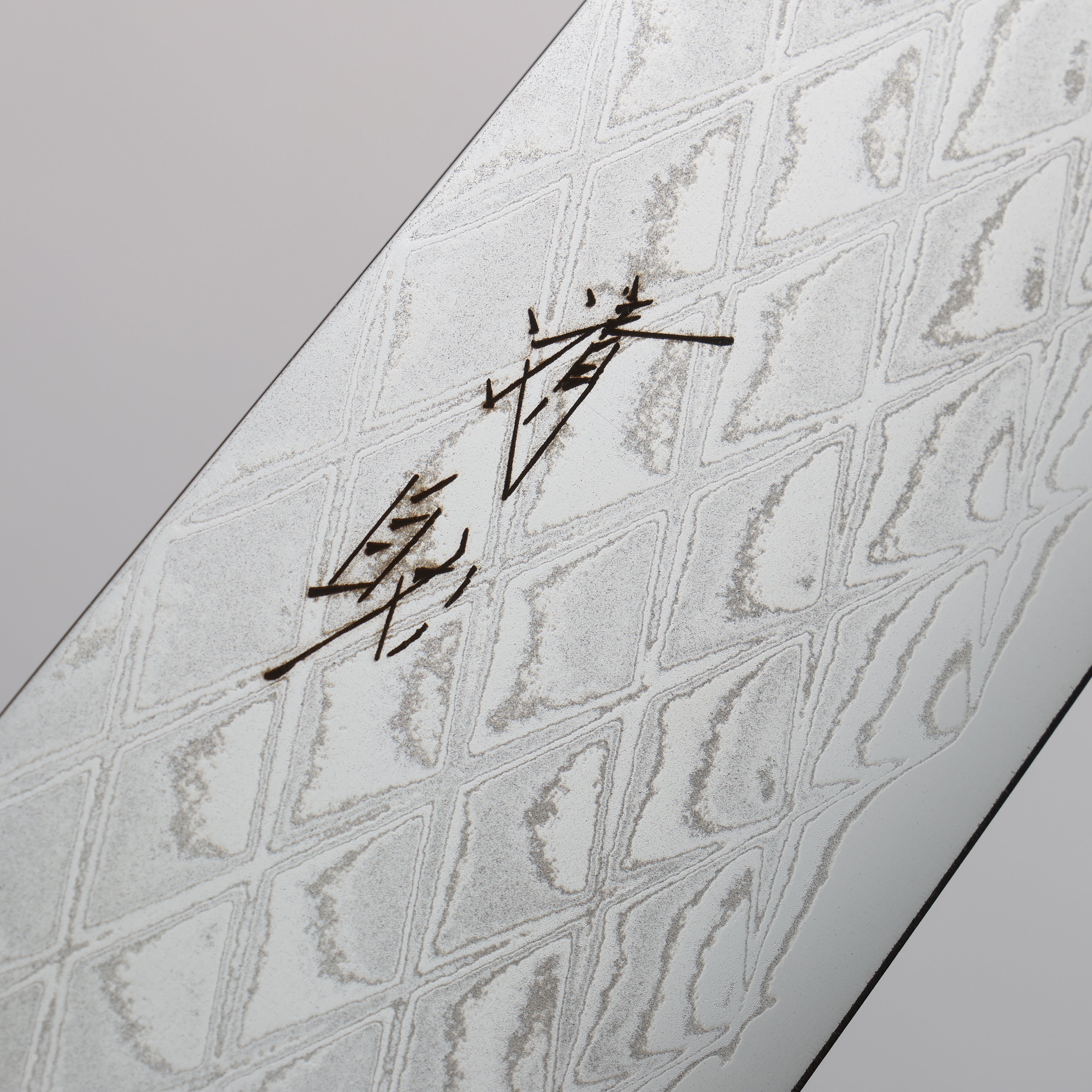 Seisuke AUS10 Mirror Crossed Santoku  180mm Rosewood (White Ring) Handle - Japanny - Best Japanese Knife