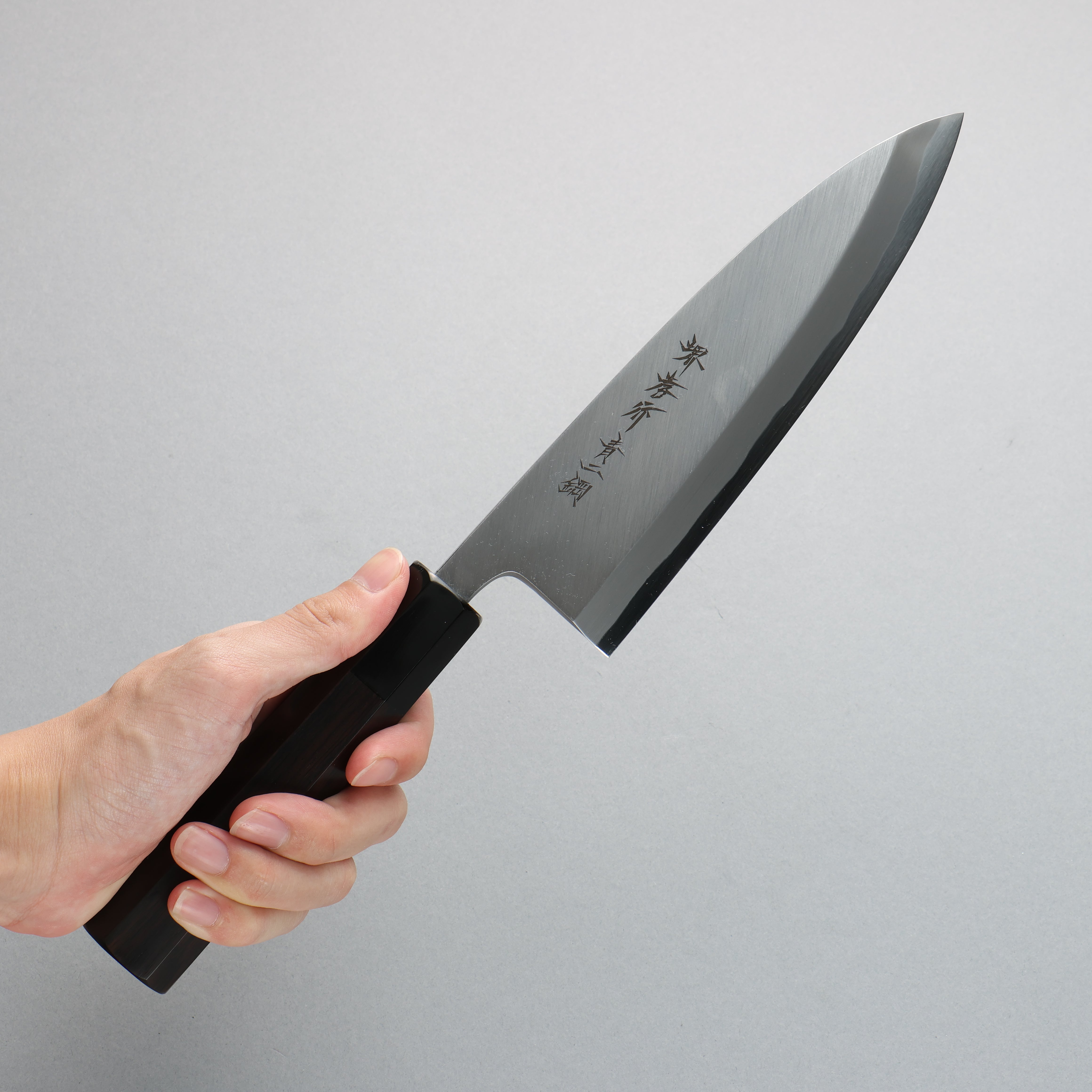 Sakai Takayuki Blue Steel No.2 Deba Ebony Wood Handle