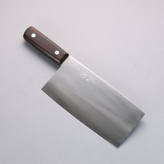 Seisuke Whole steel
 Chinese Cleaver  180mm Shitan Handle - Japanny - Best Japanese Knife