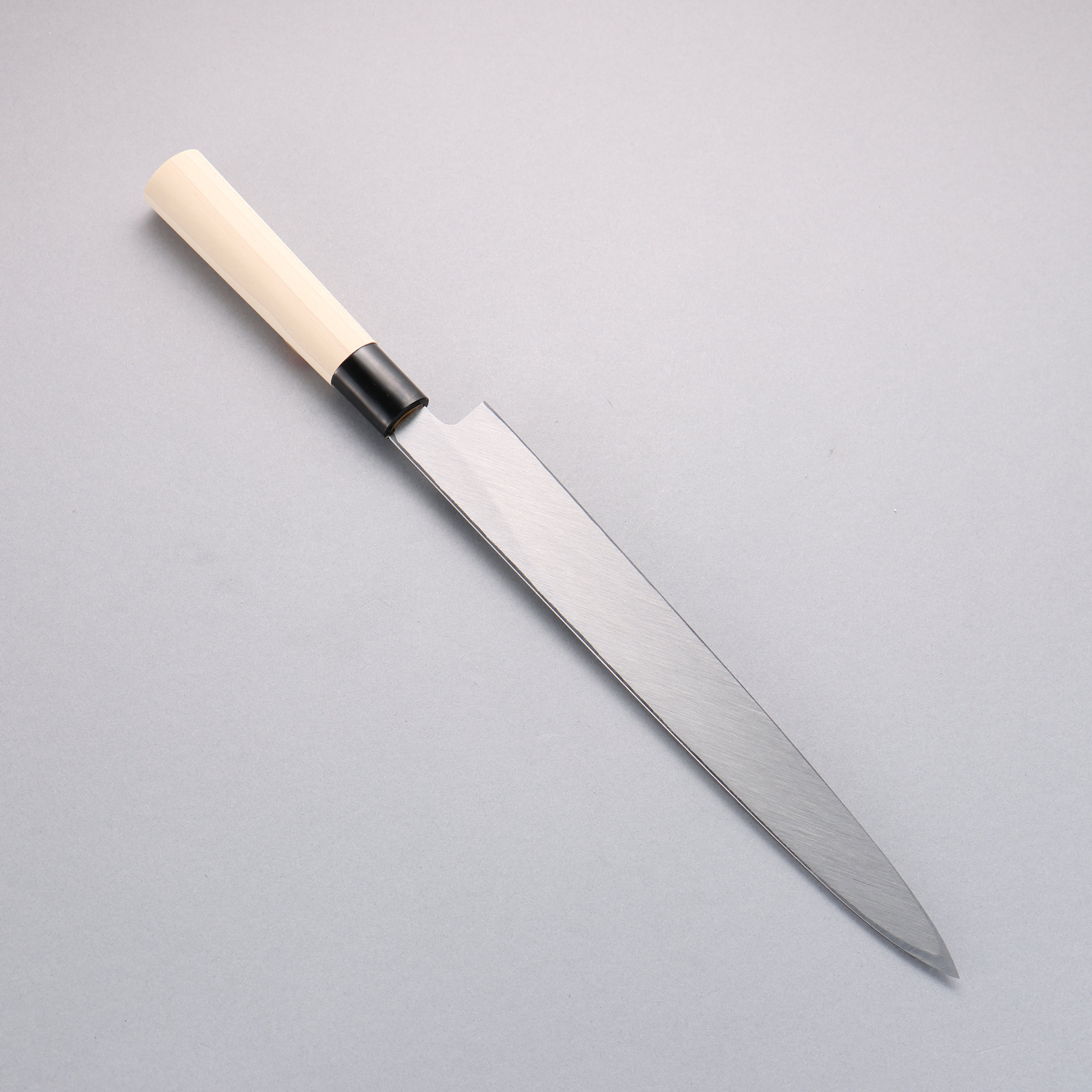 Sakai Takayuki Kasumi White Steel Yanagiba Magnolia Handle - Japanny - Best Japanese Knife