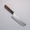 Seisuke White Steel Kasumitogi Nakiri 180mm Rosewood Handle - Japanny - Best Japanese Knife