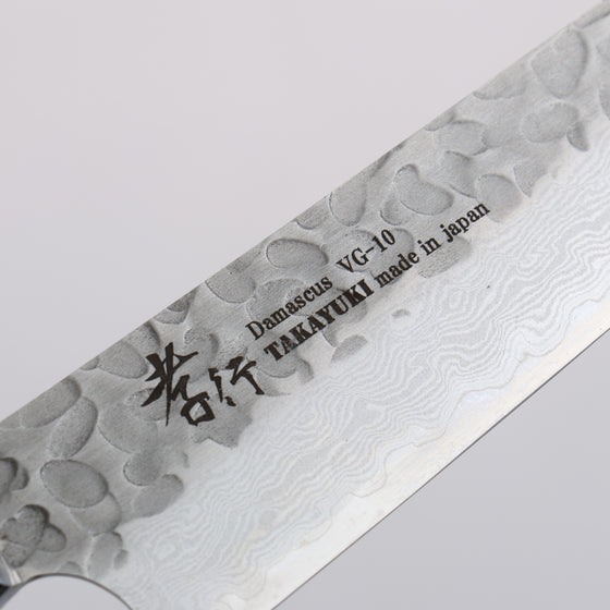 Sakai Takayuki VG10 33 Layer Damascus Petty-Utility  150mm Desert Ironwood(Sugihara model) Handle - Japanny - Best Japanese Knife