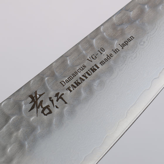 Sakai Takayuki VG10 33 Layer Damascus Sabaki 180mm Keyaki (Japanese Elm) Handle - Japanny - Best Japanese Knife