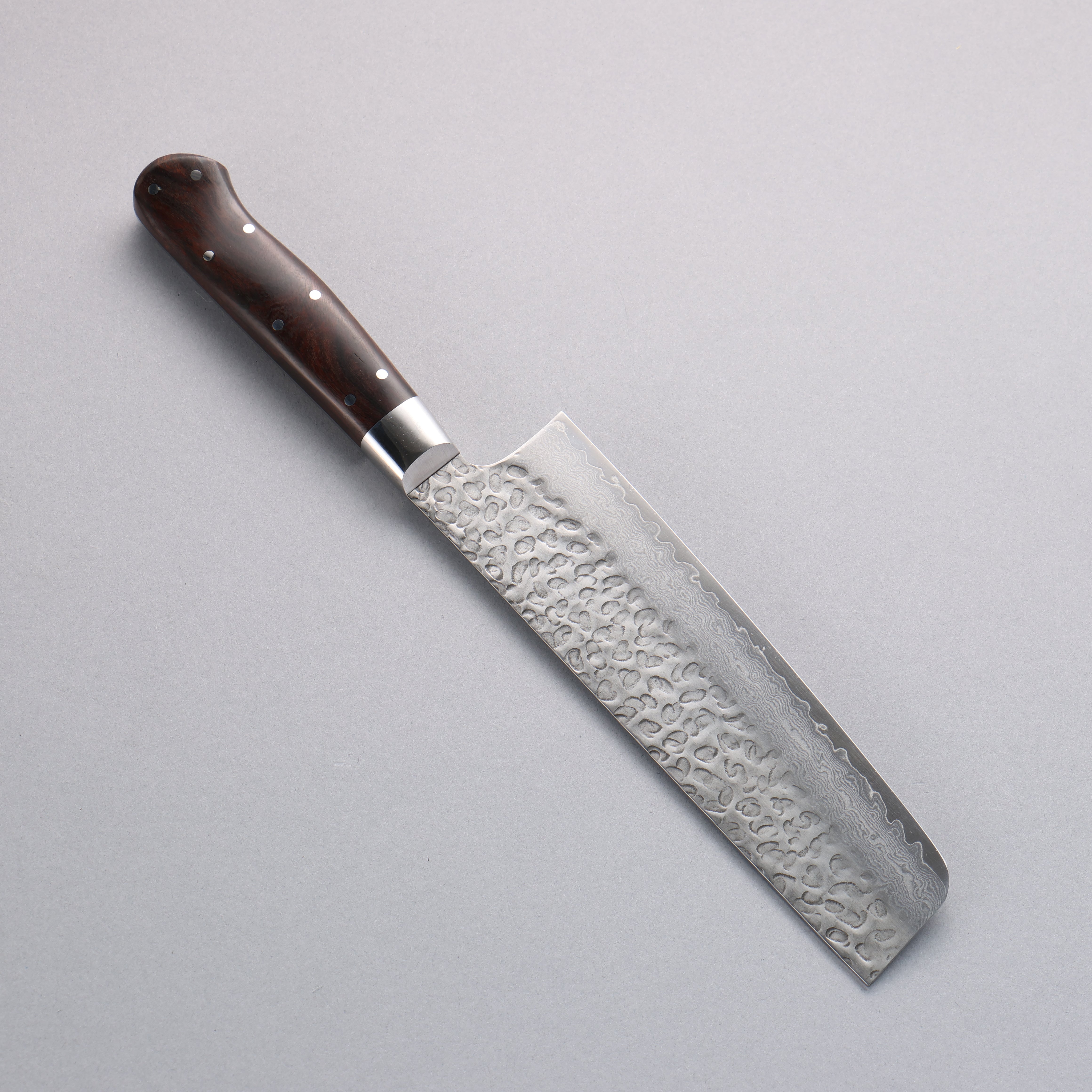 Sakai Takayuki VG10 33 Layer Damascus Nakiri 160mm Desert Ironwood(Sugihara model) Handle - Japanny - Best Japanese Knife